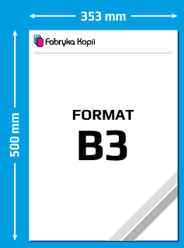 Formaty papieru - Format B3 - Wymiary B3